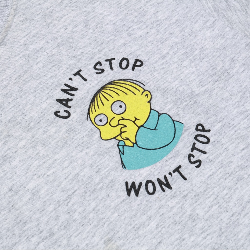 Ralph Wiggum the Simpsons can’t stop won’t stop shirt size S